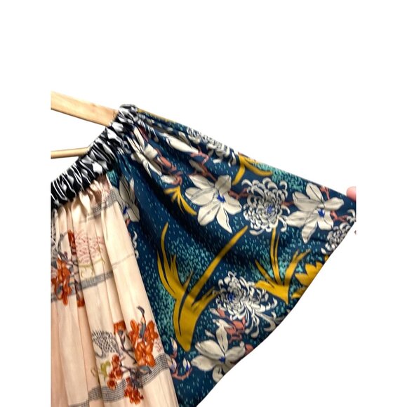 Free People Rocken Rochelle Off The Shoulder Floral Top Beige Size XS Boho Fall - Picture 8 of 14